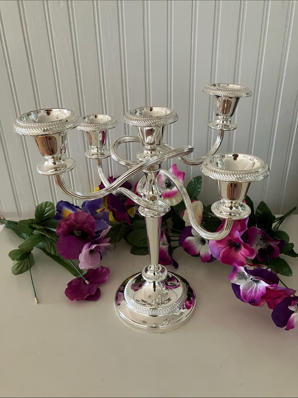 Vintage Mayfair 5 Arm Candleabras Made in England